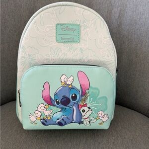 Disney Loungefly Stitch and Ducks Backpack - Mint and White